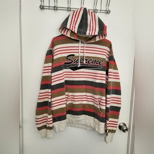 Supreme Multicolor Striped Hoodie